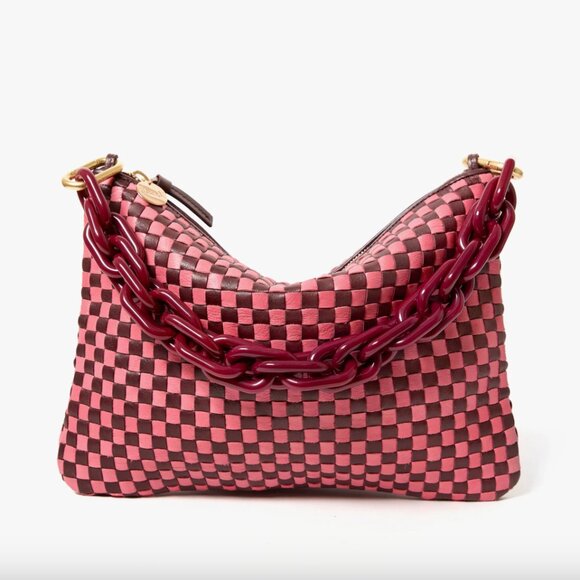 CLARE V Shortie Strap Oxblood Resin - Picture 2 of 5